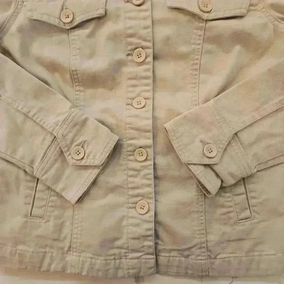 Calvin Klein Jeans Womens Jean Jacket Cream Tan Size Small - Picture 7 of 12